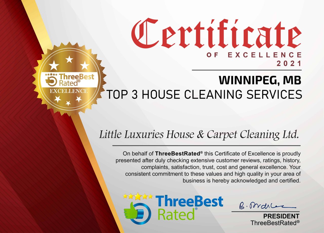 House Cleaning Winnipeg 5 Star Cleaning Professionals Little Luxuries
